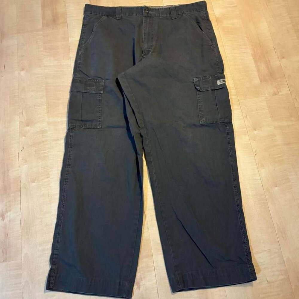 Vintage Wrangler Ripstop Cargo Pants Dark Grey 38x30